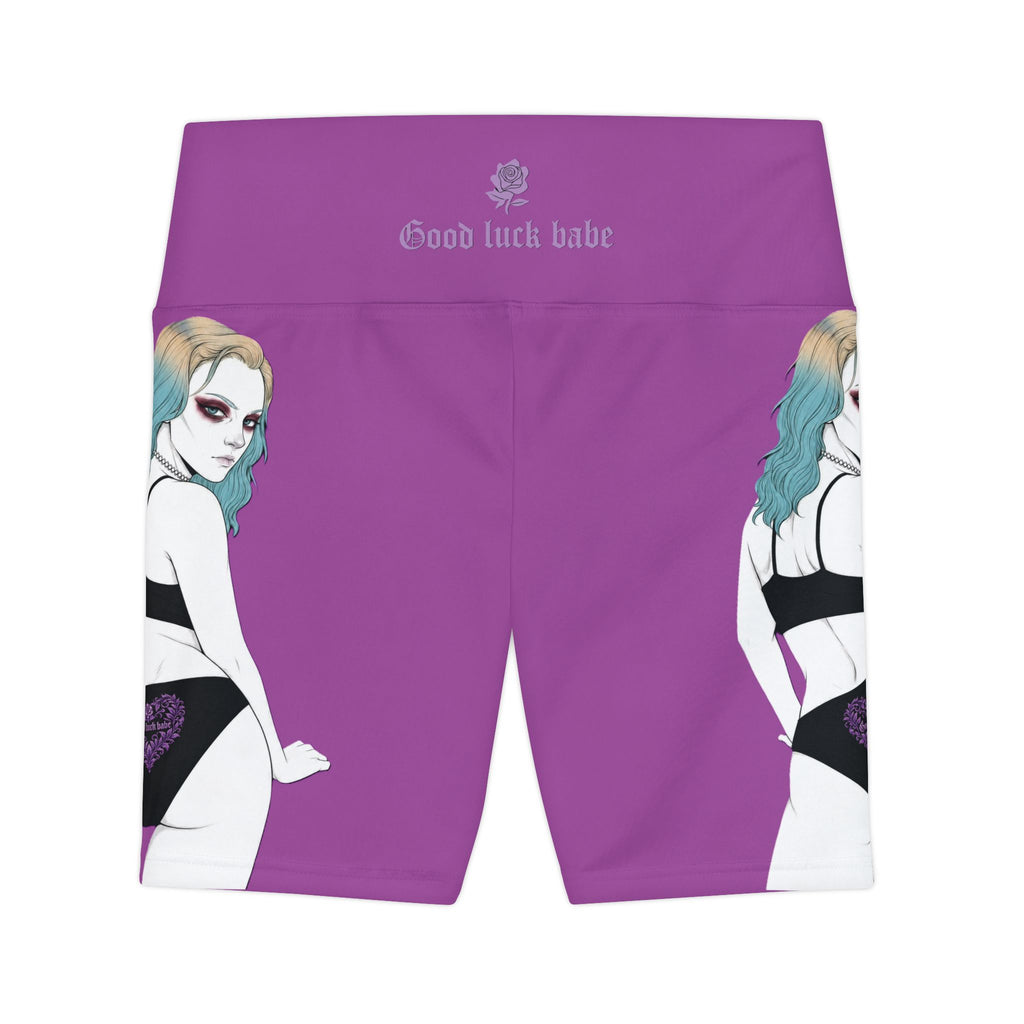Good Luck Babe™ Purple Workout Shorts