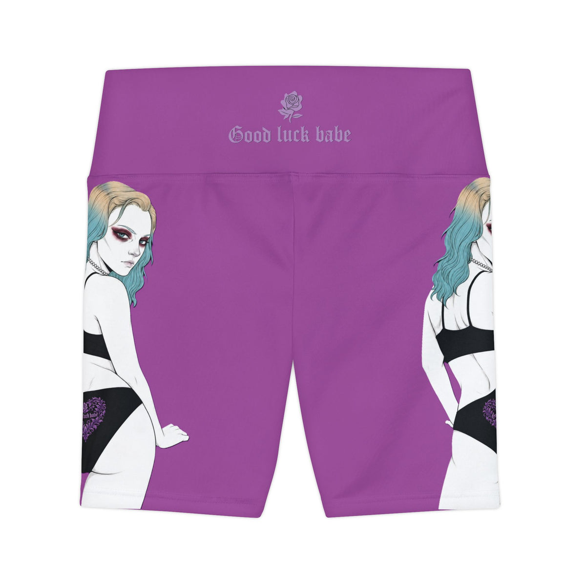 Good Luck Babe™ Purple Workout Shorts