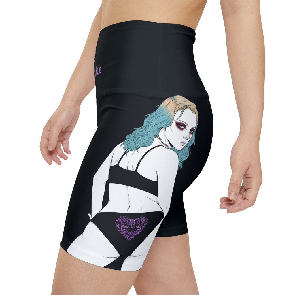 Good Luck Babe™ Black Workout Shorts