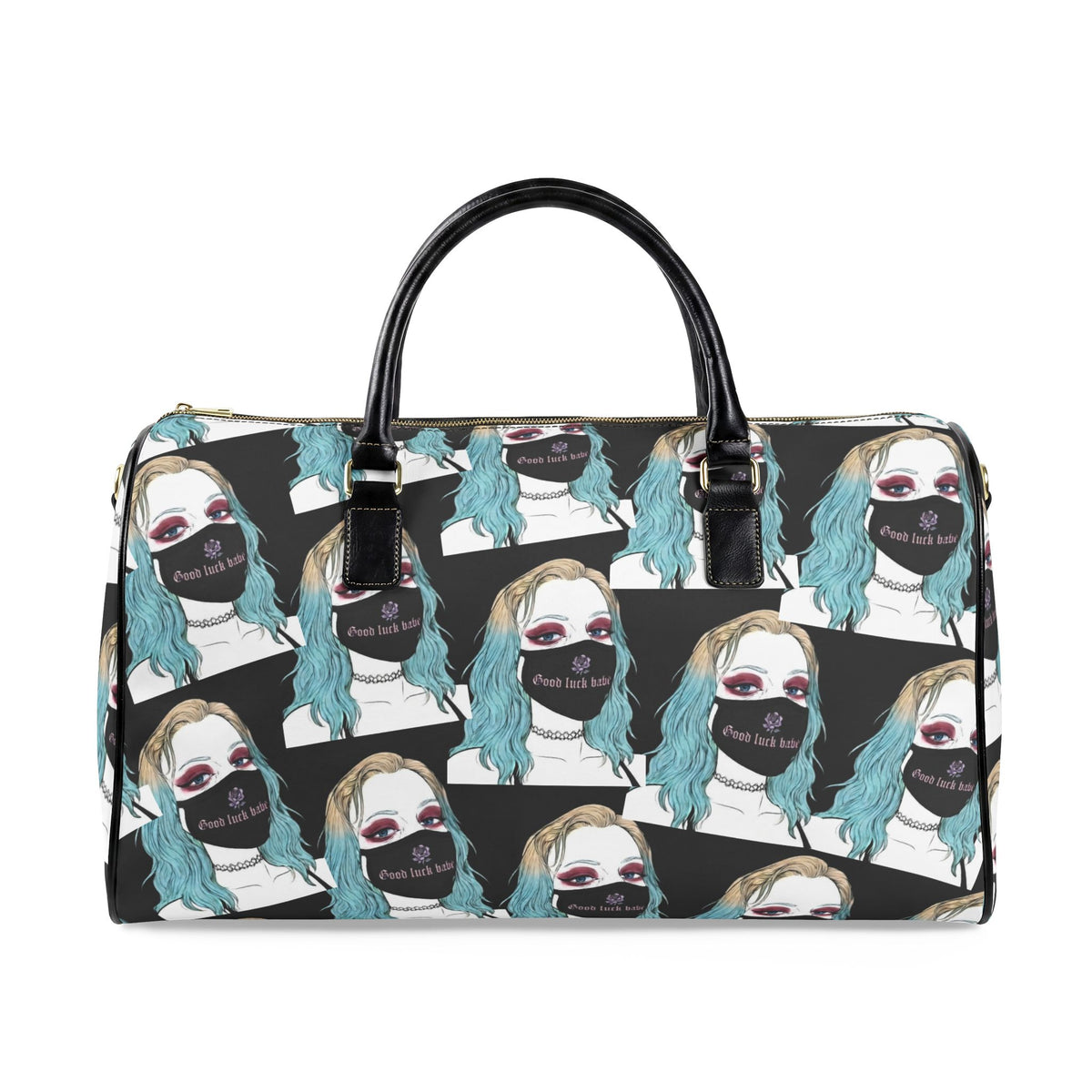 Good Luck Babe™ 💋Faux Leather Travel Bag (back-masking to avoid casino security)