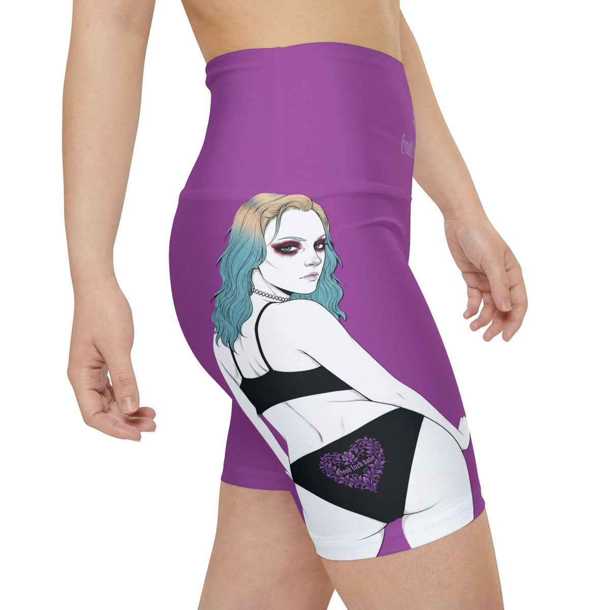 Good Luck Babe™ Purple Workout Shorts