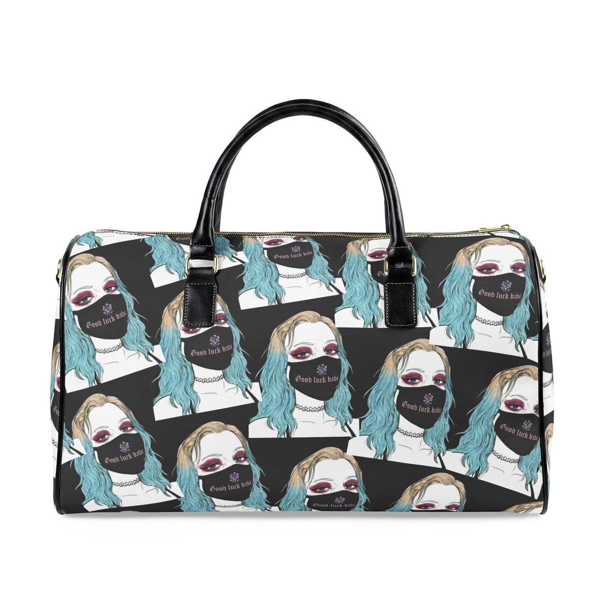 Good Luck Babe™ 💋Faux Leather Travel Bag (back-masking to avoid casino security)