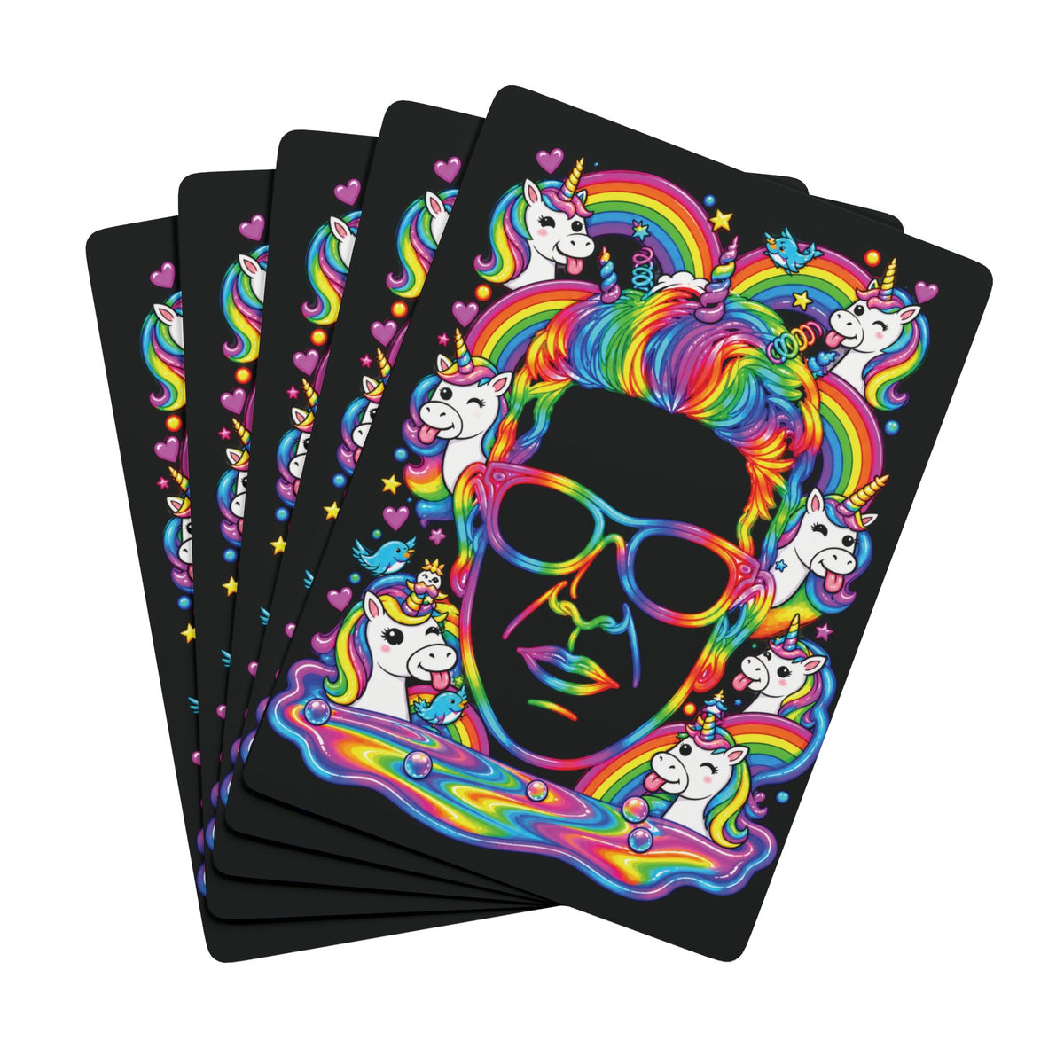 Rainbows 🌈&🦄 Unicorns Casino WiseGuy™ Playing Cards