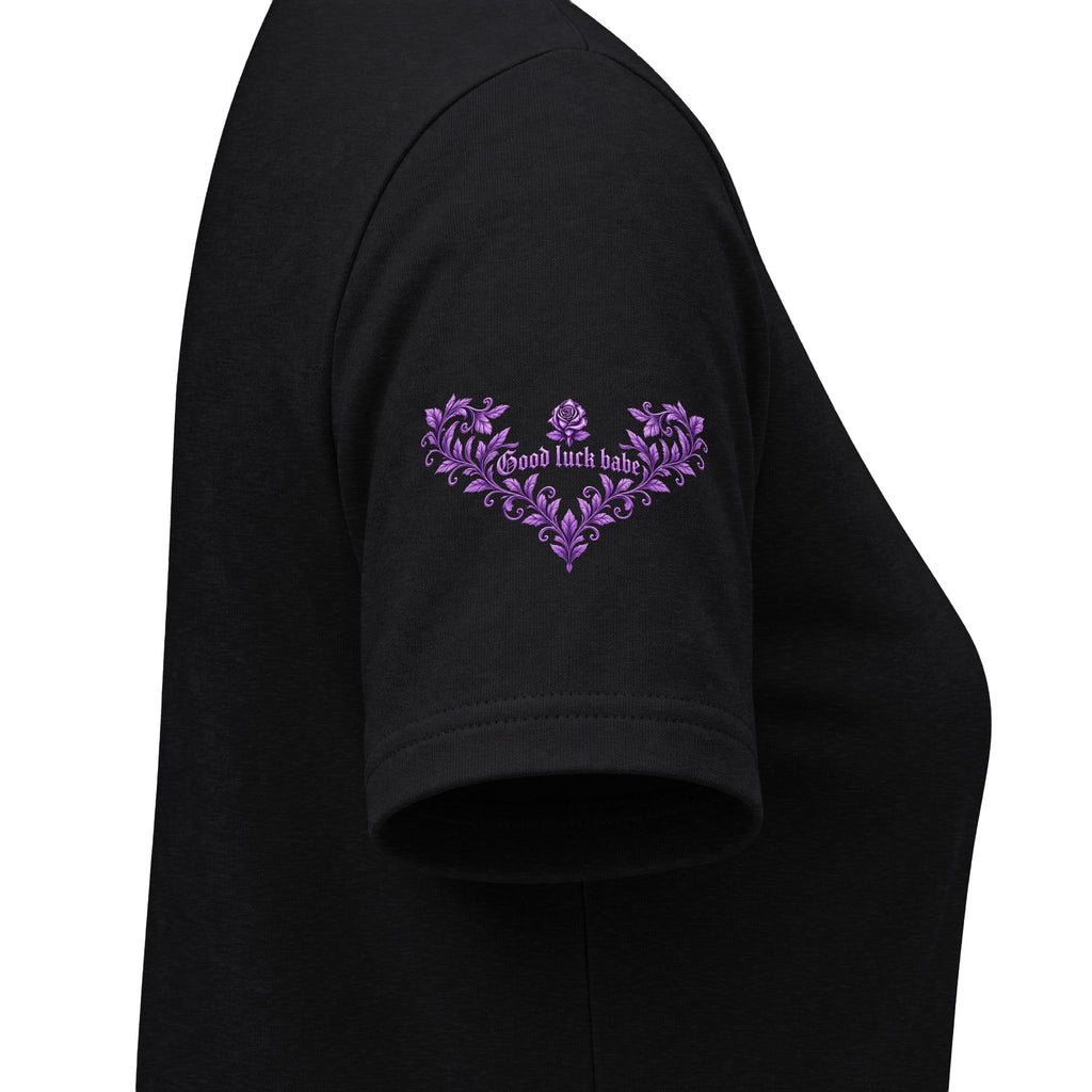 Good Luck Babe™ 💋Lavender floral Women's V-Neck T