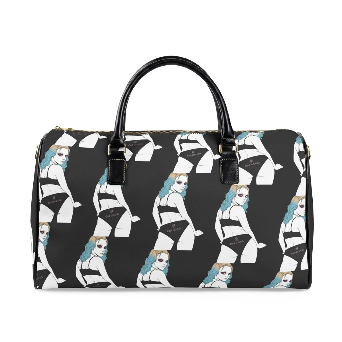 Good Luck Babe™ 💋Faux Leather Travel Bag
