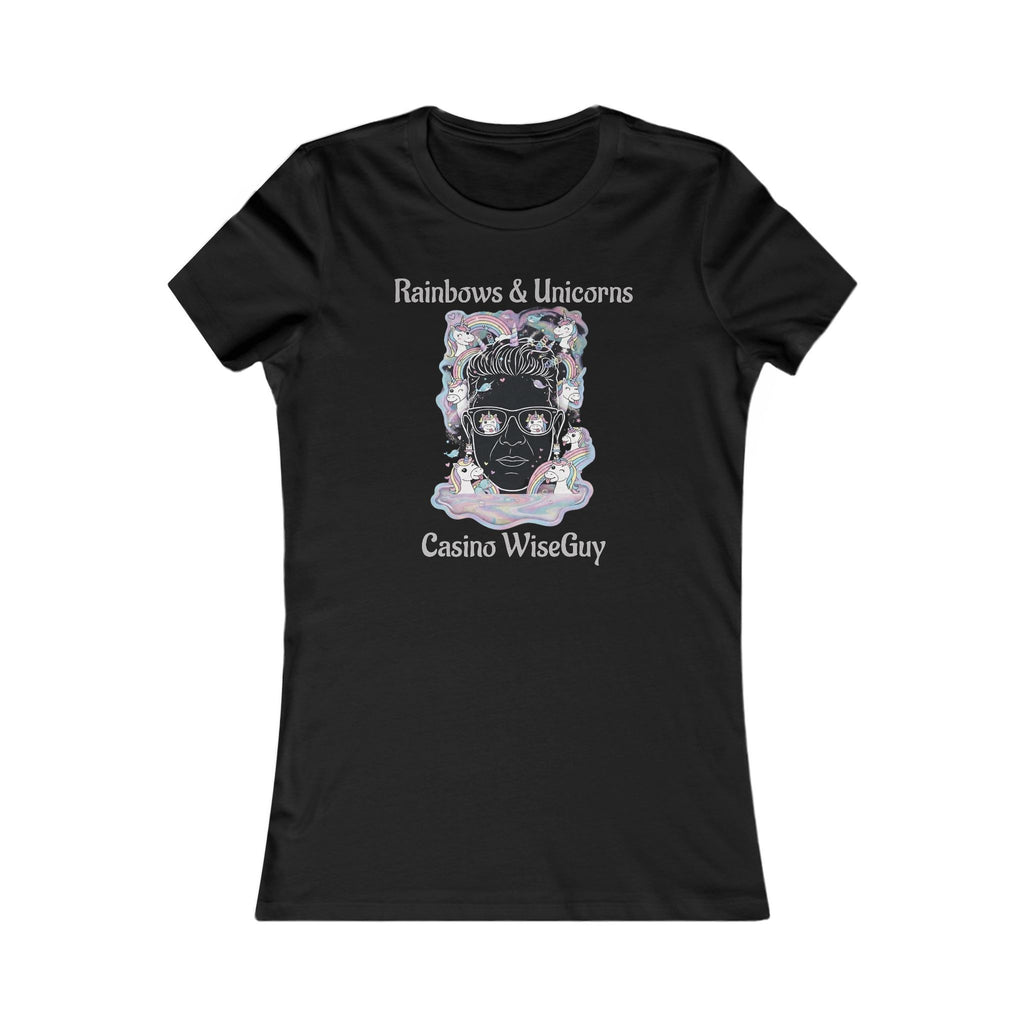 Rainbows 🌈&🦄 Unicorns Casino WiseGuy™ Women's Tee