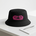 Crazy Spin Bitch™ - Hot Pink on Black - Nylon Bucket Hat