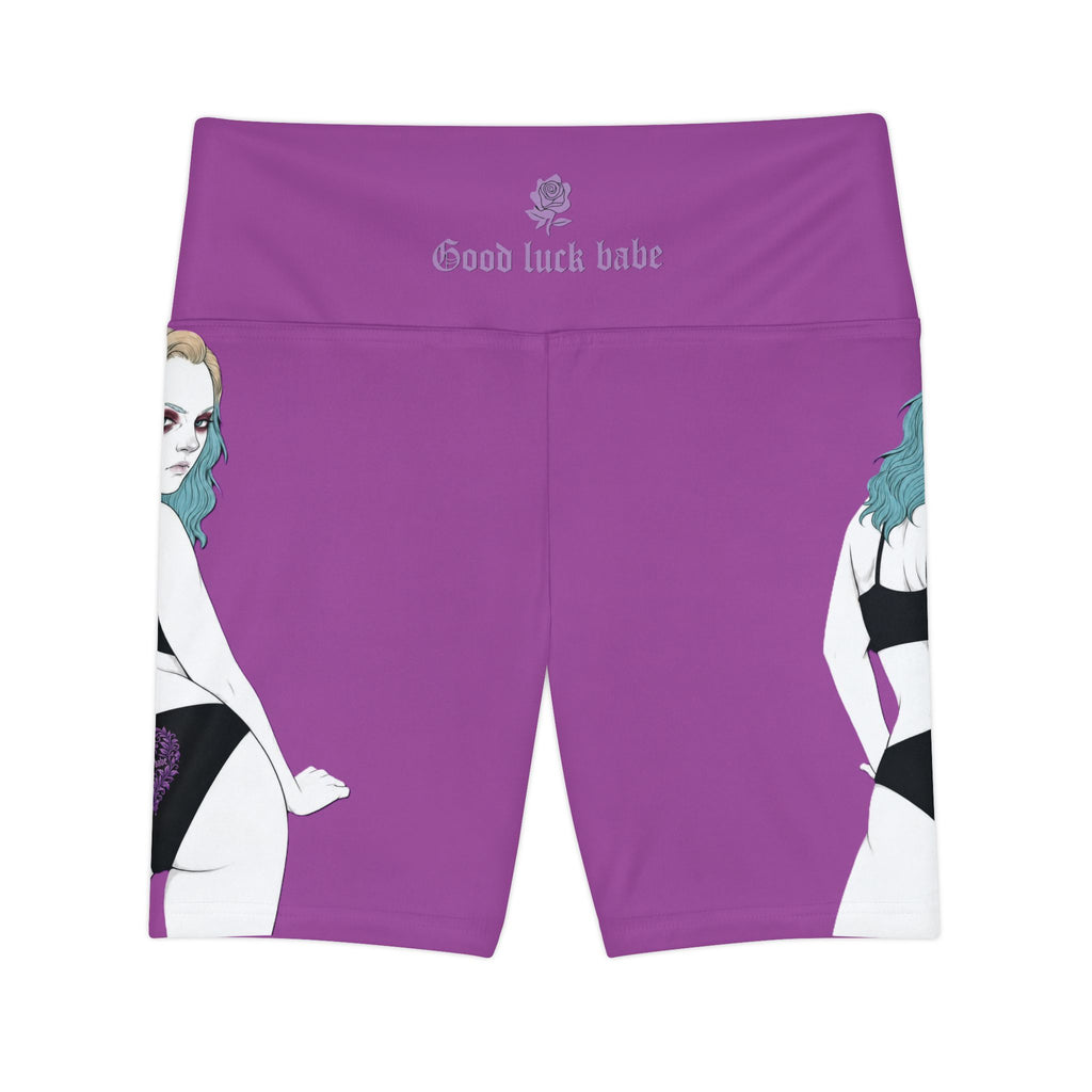 Good Luck Babe™ Purple Workout Shorts