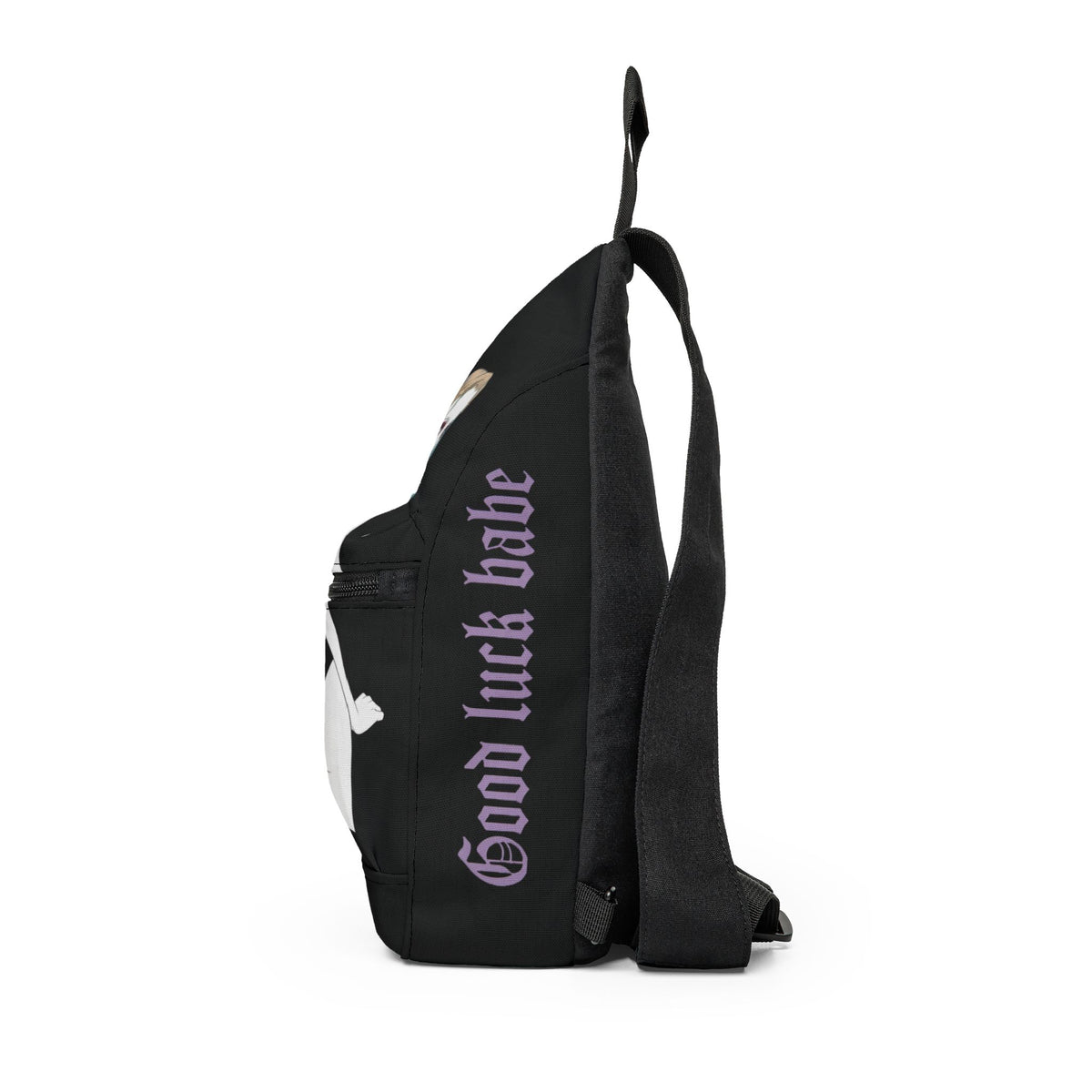Good Luck Babe™ Cutest Sling Bag Ever 💋Side zip compartments.