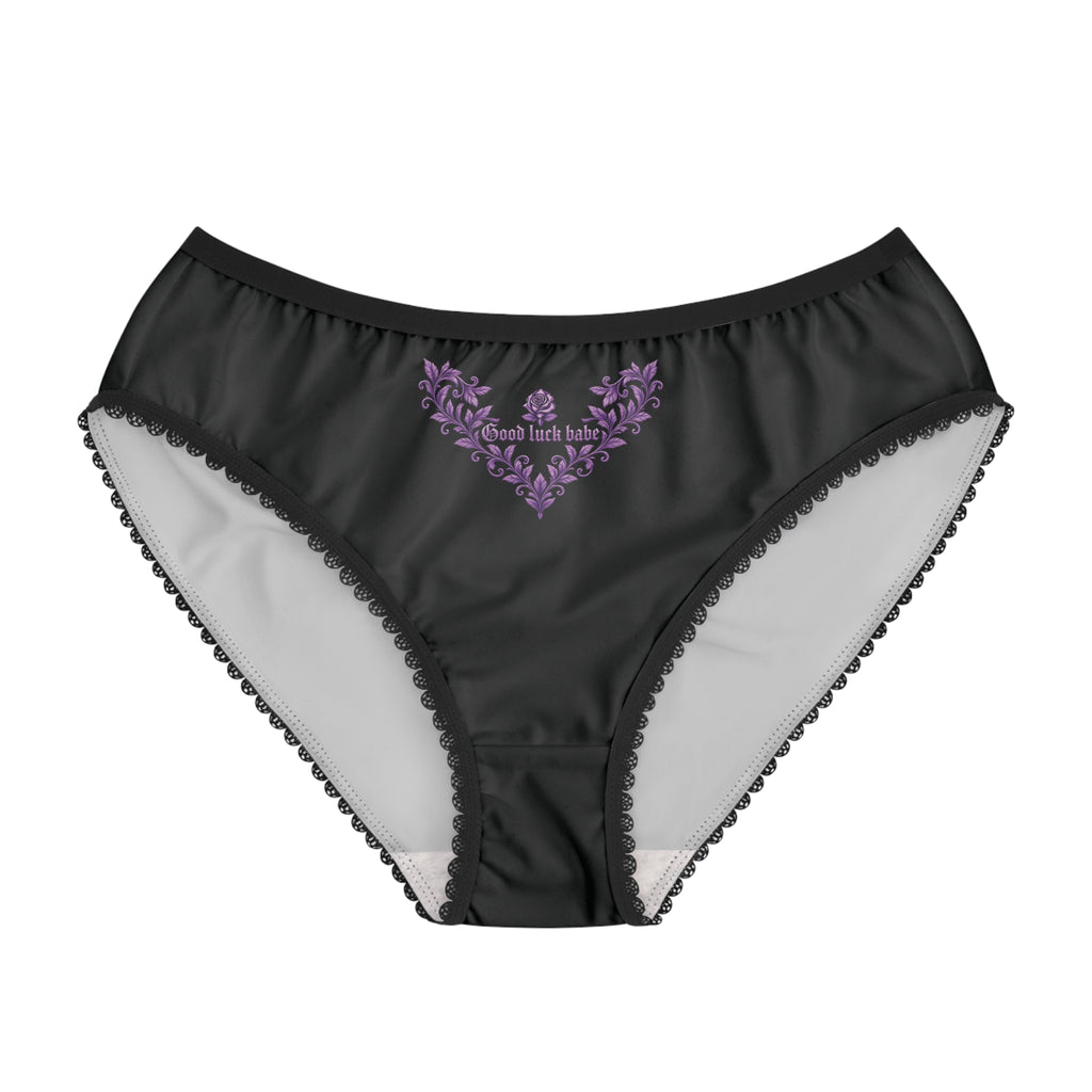 Good Luck Babe™ Panties Lavender floral V graphic 💋For days you know you're getting lucky.