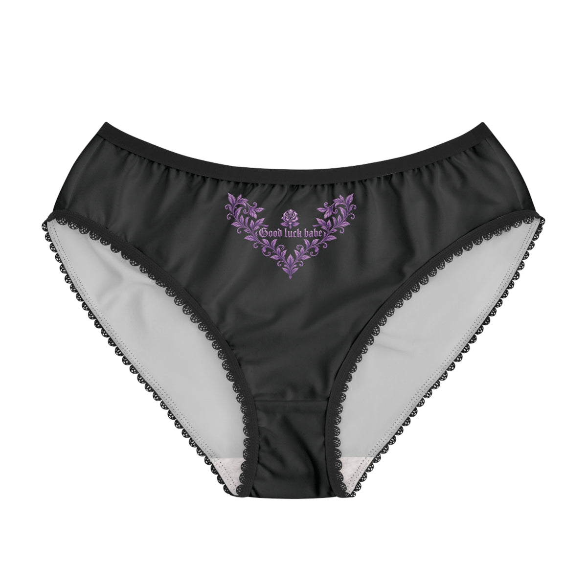 Good Luck Babe™ Panties Lavender floral V graphic 💋For days you know you're getting lucky.