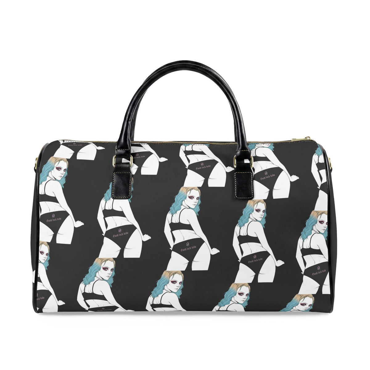 Good Luck Babe™ 💋Faux Leather Travel Bag