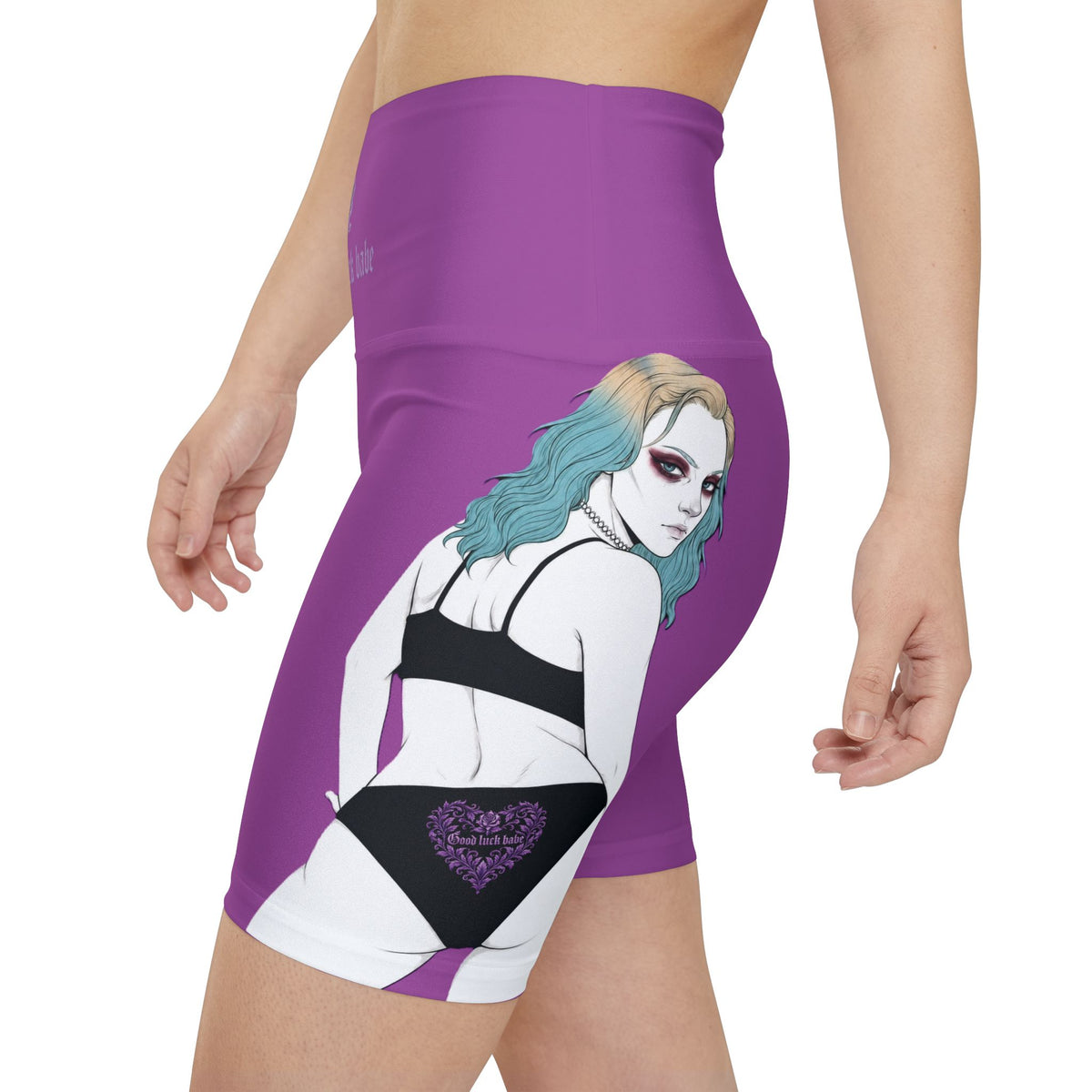 Good Luck Babe™ Purple Workout Shorts