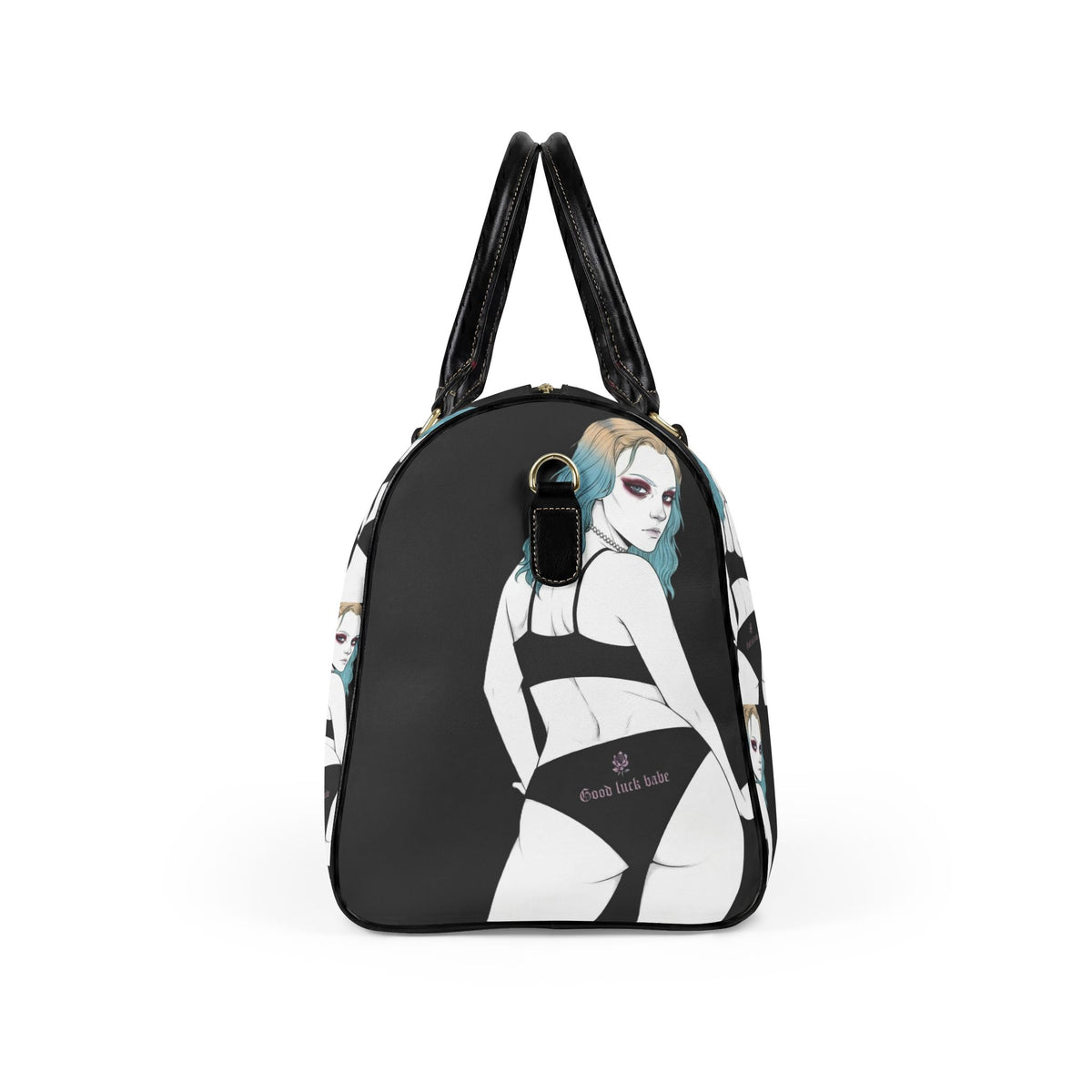 Good Luck Babe™ 💋Faux Leather Travel Bag