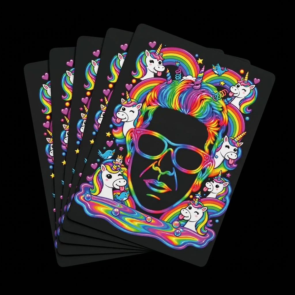 Rainbows 🌈&🦄 Unicorns Casino WiseGuy™ Playing Cards